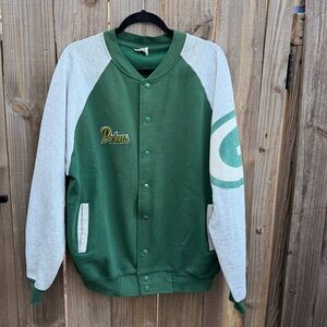Vintage Green and Gray Packers Varsity cardigan Size XL